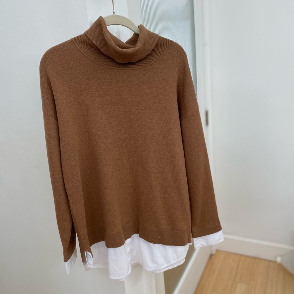 Jones New York Long Sleeve Twofer Top